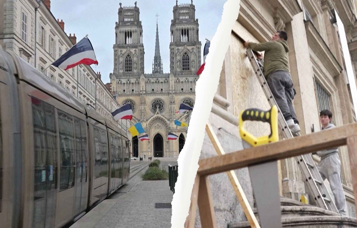 A Orléans, l'inquiétude des commerçants avant un week-end tendu.