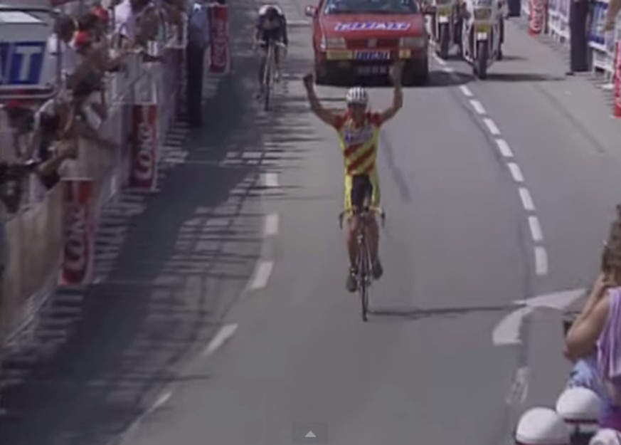 17.07.1992: Der Thurgauer Rolf Järmann bodigt Ex-Gesamtsieger Pedro Delgado und gewinnt die längste Tour-Etappe
