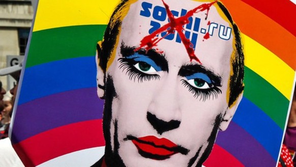 Vor allem Homosexuelle versuchen auf die prekäre Situation für Schwule und Lesben in Russland aufmerksam zu machen.