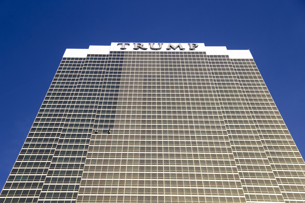 A view of Trump International Hotel in Las Vegas Thursday, Jan. 2, 2025, in Las Vegas. (AP Photo/Ian Maule)