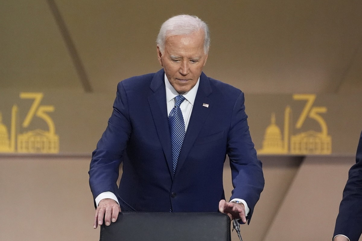 President Joe Biden arrives for the opening session of the NATO Summit, Wednesday, July 10, 2024, in Washington. (AP Photo/Evan Vucci)
Joe Biden