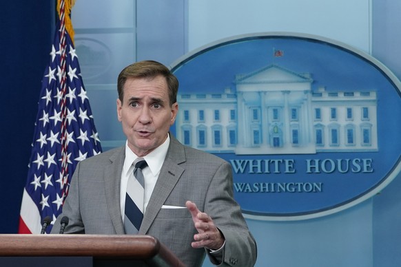 National Security Council spokesman John Kirby speaks during the daily briefing at the White House in Washington, Wednesday, Oct. 26, 2022. (AP Photo/Susan Walsh)