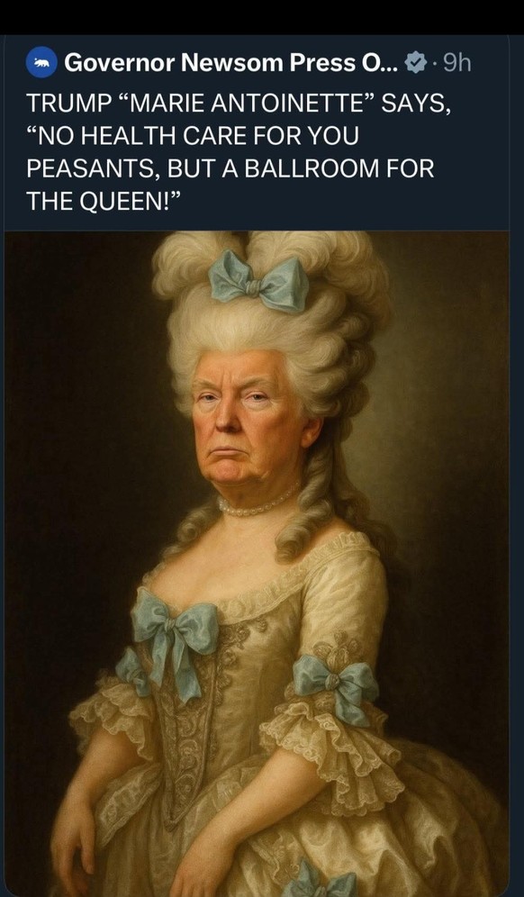 Gavin Newsom Tweet zu Trump
