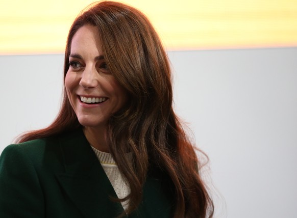 epa10441125 Britain&#039;s Catherine, the Princess of Wales, visits Kirkgate Market in Leeds, Britain, 31 January 2023. The Princess is making a series of visits as part of the launch of a campaign to ...