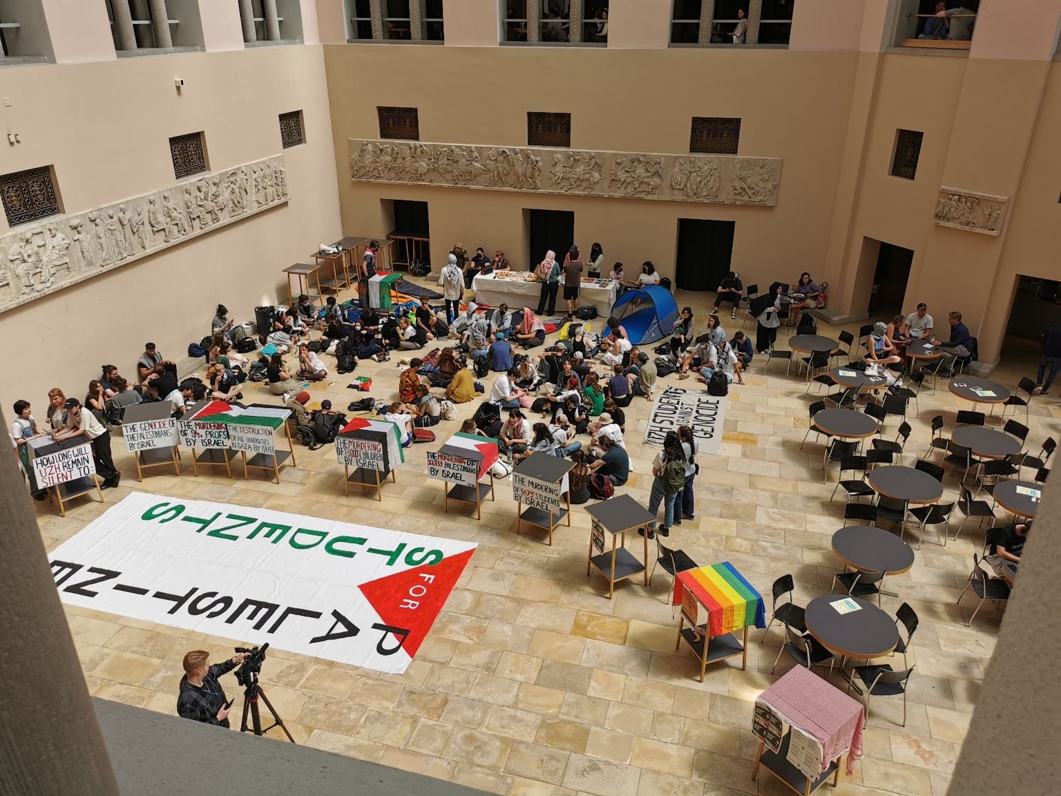 Die Palästina-Proteste haben nun die Universität Zürich erreicht.