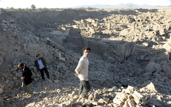 Arg&#039;e Bam, a 2000-year-old site which was one of the main historical centres and tourist attractions in Iran, was destroyed by the 6.3 degree quake which shook the city of Bam in southeast Iran o ...