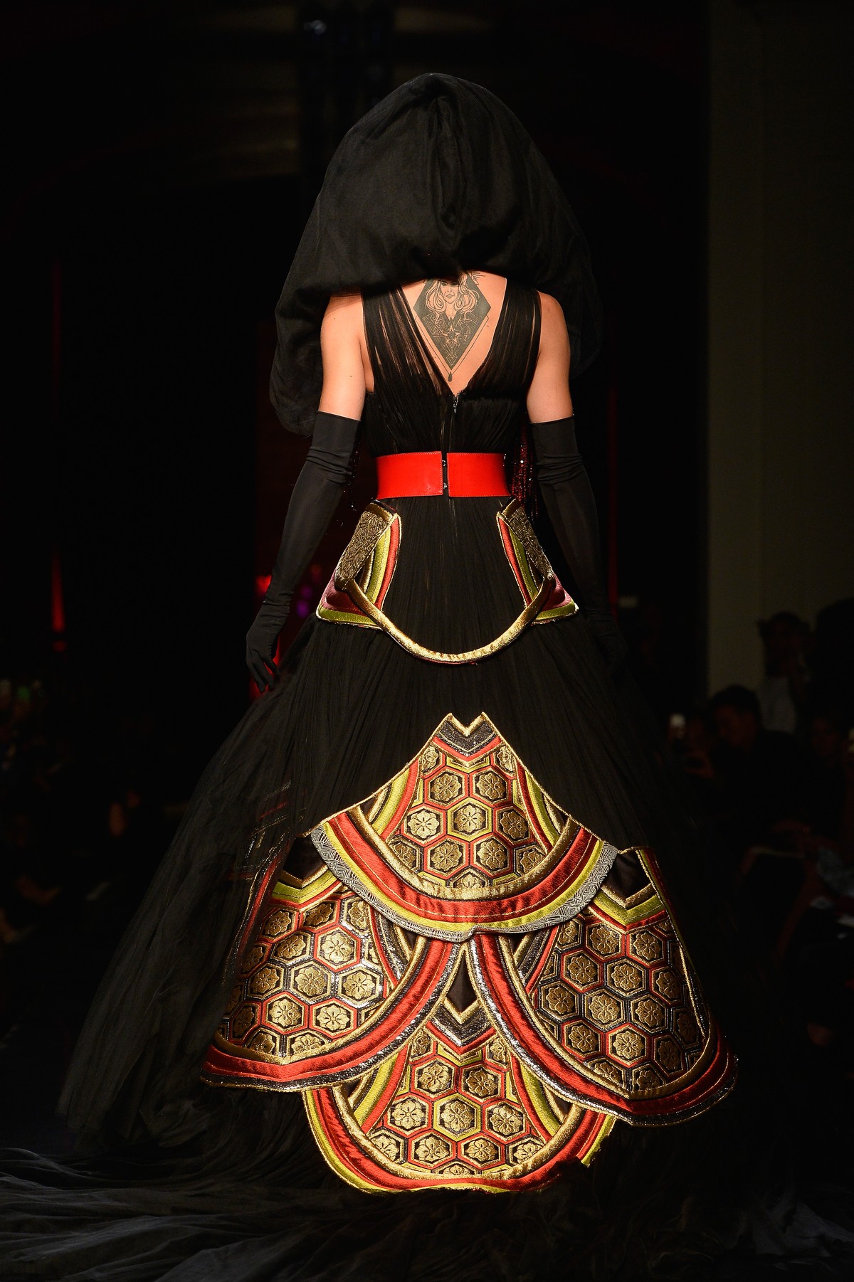 PARIS, FRANCE - JULY 09: Conchita Wurst walks the runway during the Jean Paul Gaultier show as part of Paris Fashion Week - Haute Couture Fall/Winter 2014-2015 at 325 Rue Saint Martin on July 9, 2014  ...