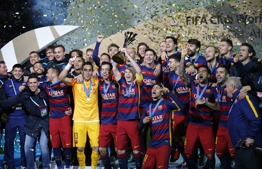 Der FC Barcelona jubelt zum dritten Mal über Klub-Weltmeistertitel.