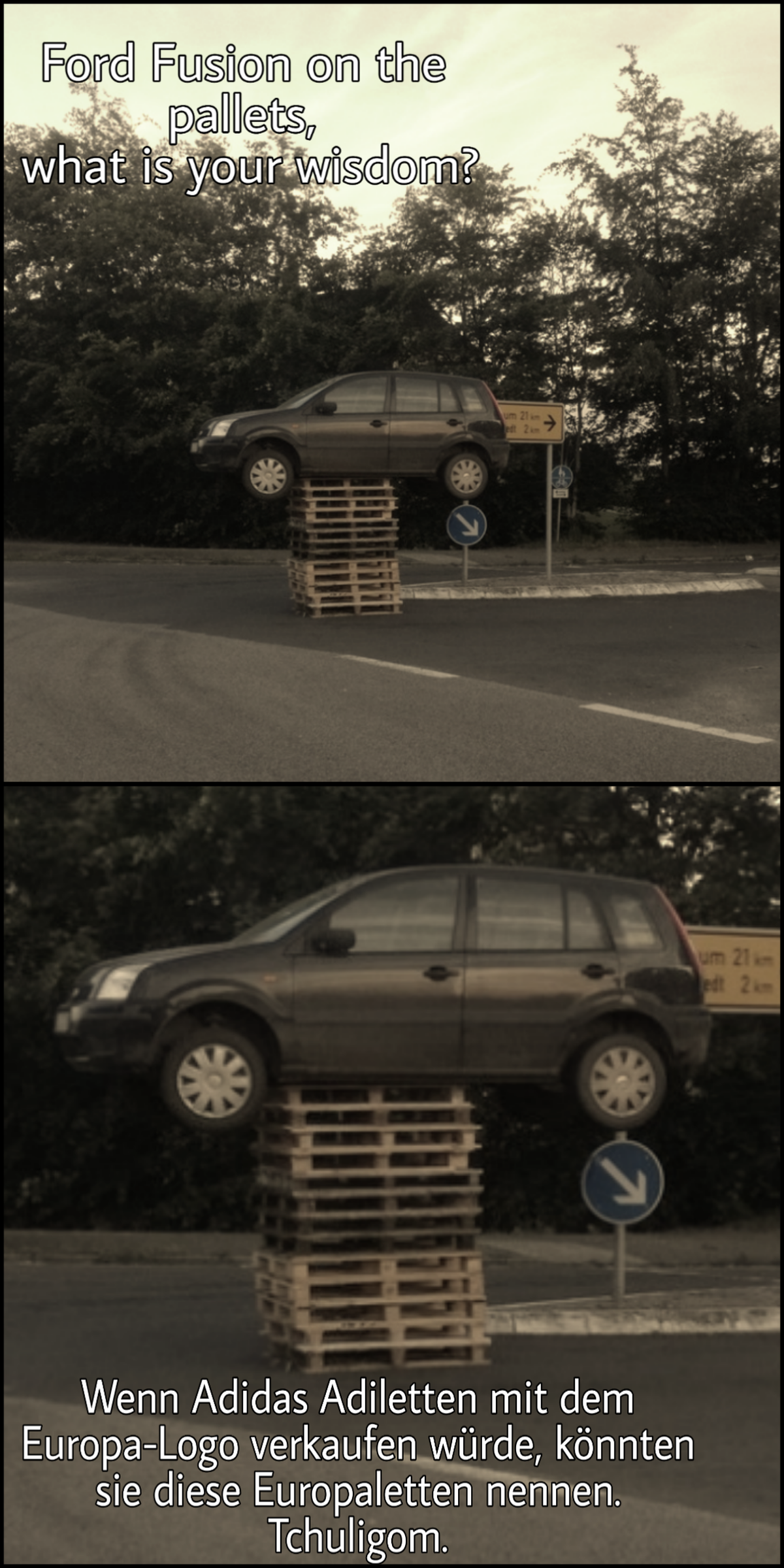 PICDUMP! Und wo fahren wir jetzt alle gemeinsam hin? Genauuu ...
"Panzer of the lake" und "Focus of the lake" waren gerade besetzt, also sagt "Fusion 1.6 Turbodiesel, falsch p ...