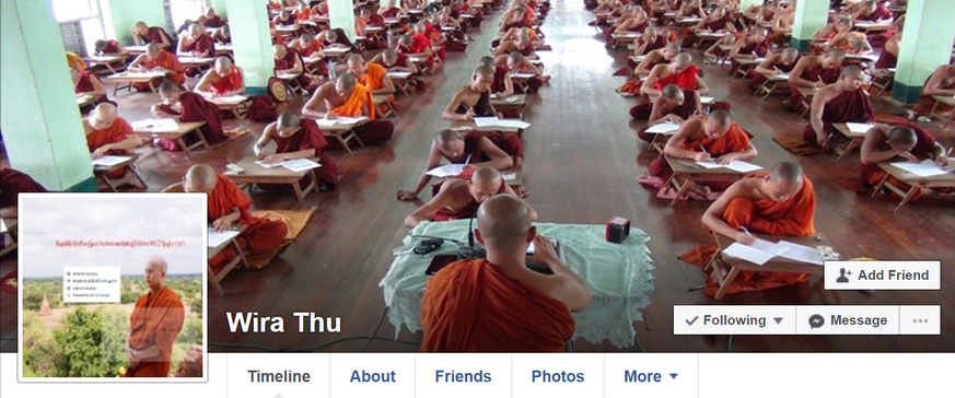 Wirathu hat auf Facebook mehr als 400'000 Followers.