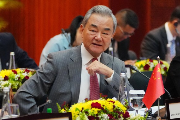 FILE - China's Foreign Minister Wang Yi attends the Comprehensive Strategic Dialogue between Indonesia and China in Jakarta, Indonesia, Friday, Aug. 21, 2026. (AP Photo/Tatan Syuflana, File)
Wang ...