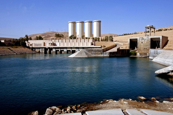 Der Staudamm nahe Mossul.