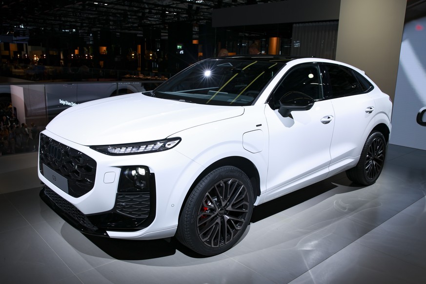 epa12364631 Audi Q3 on display at the International Motor Show Germany IAA Mobility 2025 in Munich, Germany, 09 September 2025. The International Motor Show Germany IAA Mobility 2025 takes place in Mu ...
