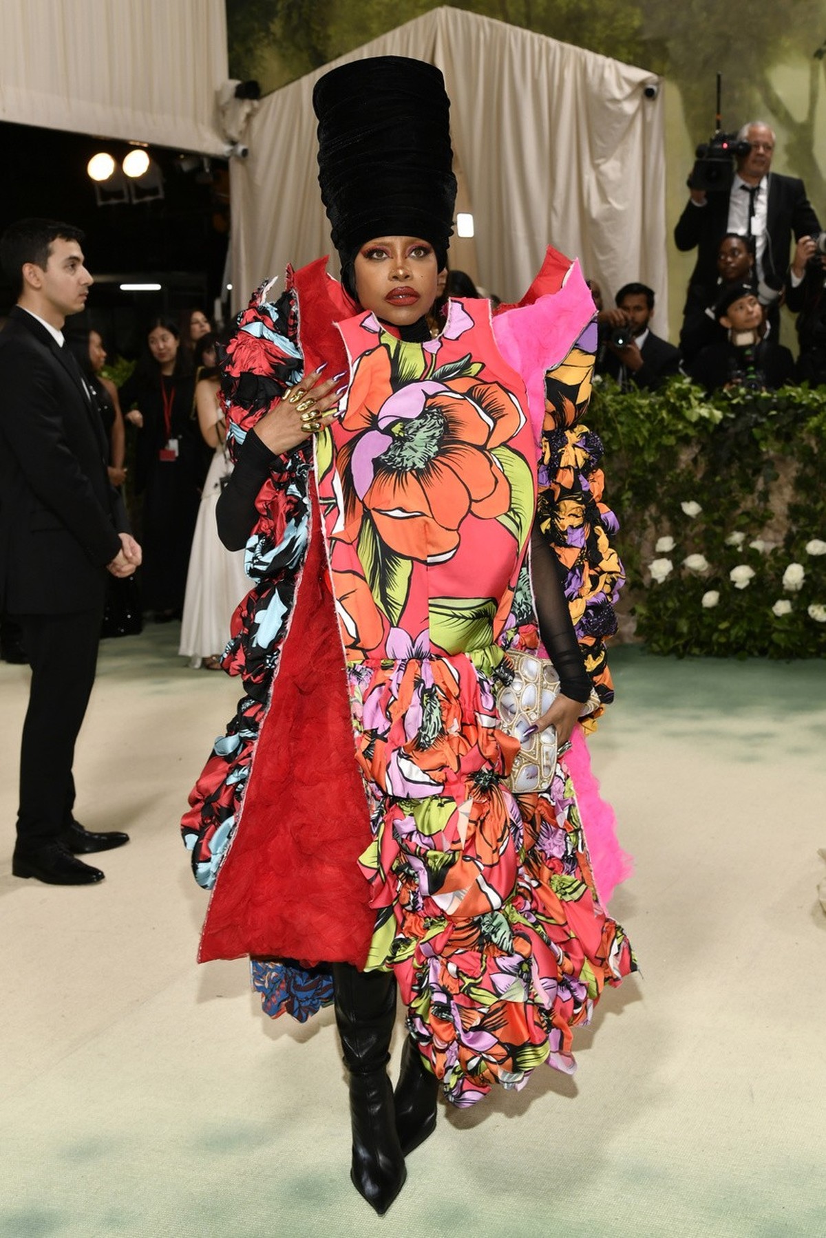 Erykah Badu attends The Metropolitan Museum of Art's Costume Institute benefit gala celebrating the opening of the "Sleeping Beauties: Reawakening Fashion" exhibition on Monday, May 6, ...