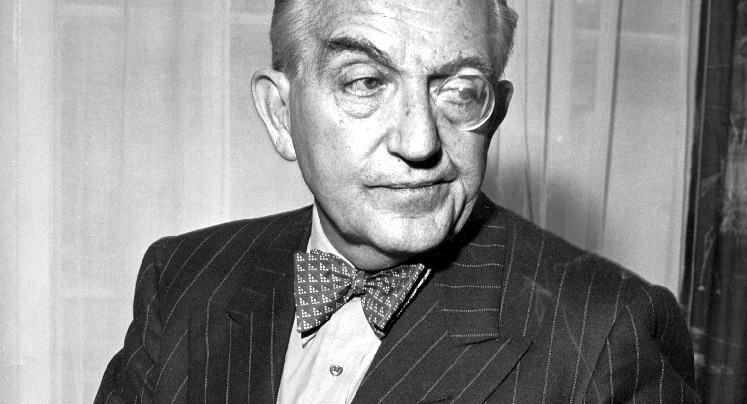 Filmregisseur Fritz Lang, auch «Monokel-Fritze» genannt.