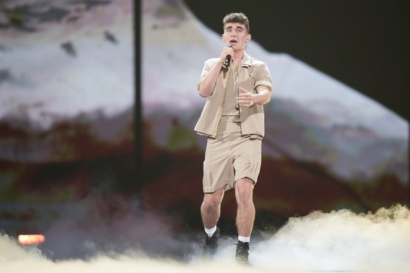 Victor Vernicos of Greece performs during dress rehearsals for the second semi final at the Eurovision Song Contest in Liverpool, England, Wednesday, May 10, 2023. (AP Photo/Martin Meissner)
Victor Ve ...