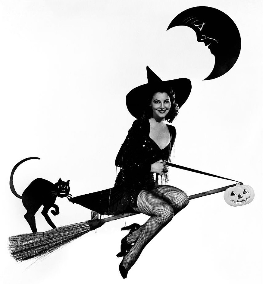 Actress Ava Gardner Dressed as a Witch 1944 (Photo by �� John Springer Collection/CORBIS/Corbis via Getty Images)