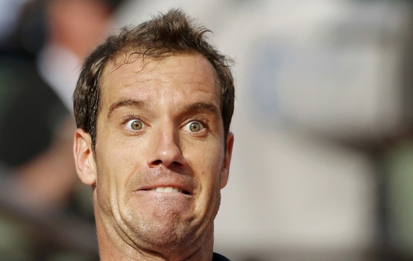 Gasquet mit dem blanken Entsetzen im Gesicht.&nbsp;