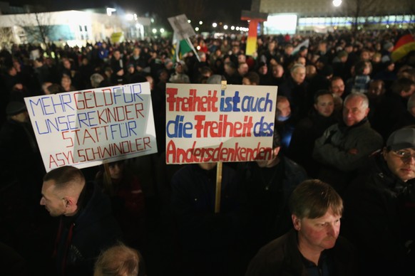 Pegida-Demonstration in Dresden: Diffuse Ängste, diffuse Forderungen.