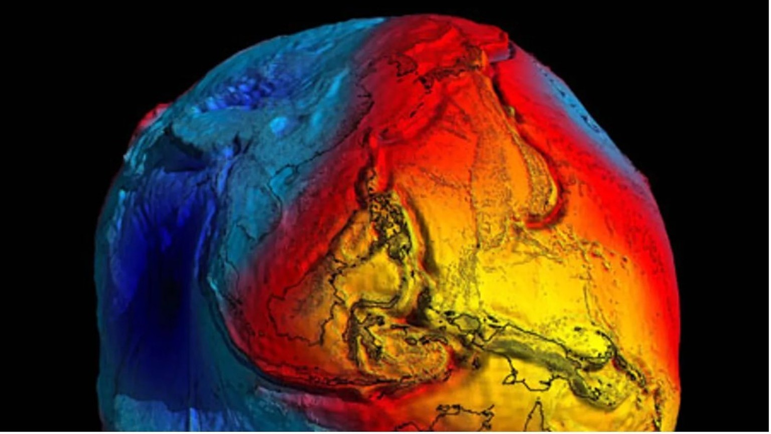 An accurate map of Earth's gravitational field: This means the shape of our world is anything but a perfect sphere.