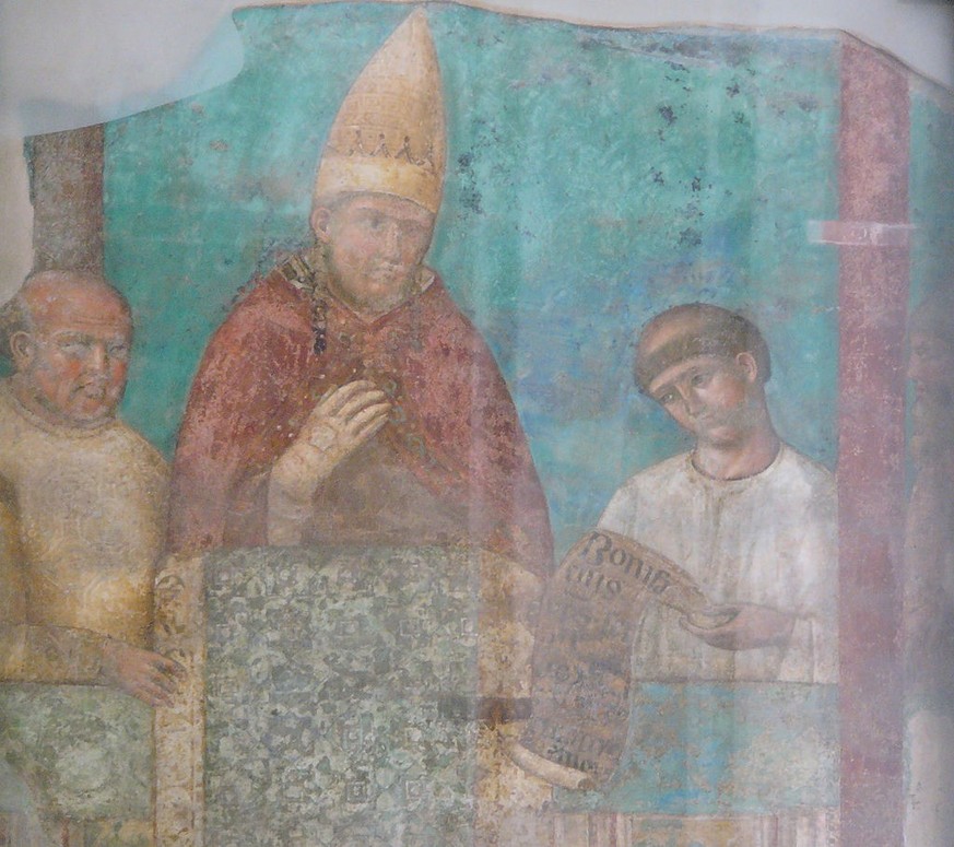 Bonifatius VIII. verbot den mos teutonicus.
https://de.wikipedia.org/wiki/Mos_teutonicus#/media/Datei:Bonifacius_VIII_-_Fresco_in_Lateran.jpg