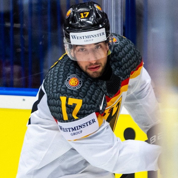 United States v Germany - 2024 IIHF Ice hockey, Eishockey World Championship, WM, Weltmeisterschaft Czechia Tobias Eder is playing in the IIHF Ice Hockey World Championship Group B match between the U ...