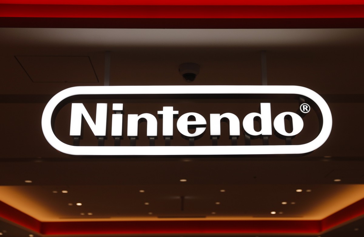 In this Jan. 23, 2020, photo, a Nintendo sign is seen at the company's official store in the Shibuya district of Tokyo, Thursday, Jan. 23, 2020. Japanese video-game maker Nintendo Co. has scored  ...