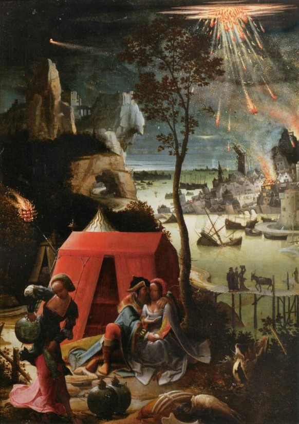 «Lot und seine Töchter», gemalt von Lucas van Leyden, um 1521.