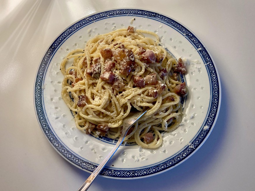 pasta alla gricia amatriciana lazio guanciale pecorino essen food italien rom kochen