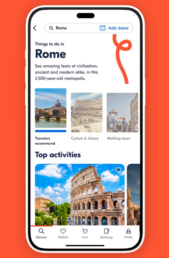 Unkompliziert eine Tour buchen.