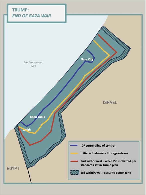 Gazastreifen, Gelbe Linie
https://de.wikipedia.org/wiki/Gelbe_Linie_(Gazastreifen)#/media/Datei:Map_of_trump_plan_for_gaza.jpg