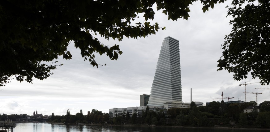 Der Roche-Turm in Basel als Fels in der Brandung: So stellt sich die Branche dar.&nbsp;