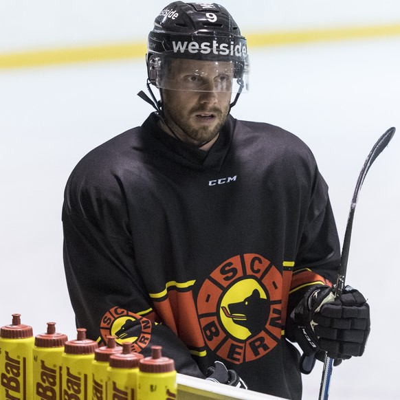 SC Bern Spieler Jan Mursak, am Dienstag, 14. August 2018 waehrend dem Training in Bern. (KEYSTONE/Alessandro della Valle)