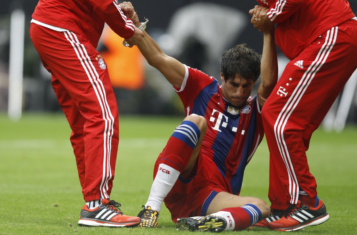 Javi Martinez, einer der Langzeitverletzten bei den Bayern: Der spanische Mittelfeldakteur ist seit der Supercup-Partie gegen Dortmund im August an der Seitenlinie. &nbsp;