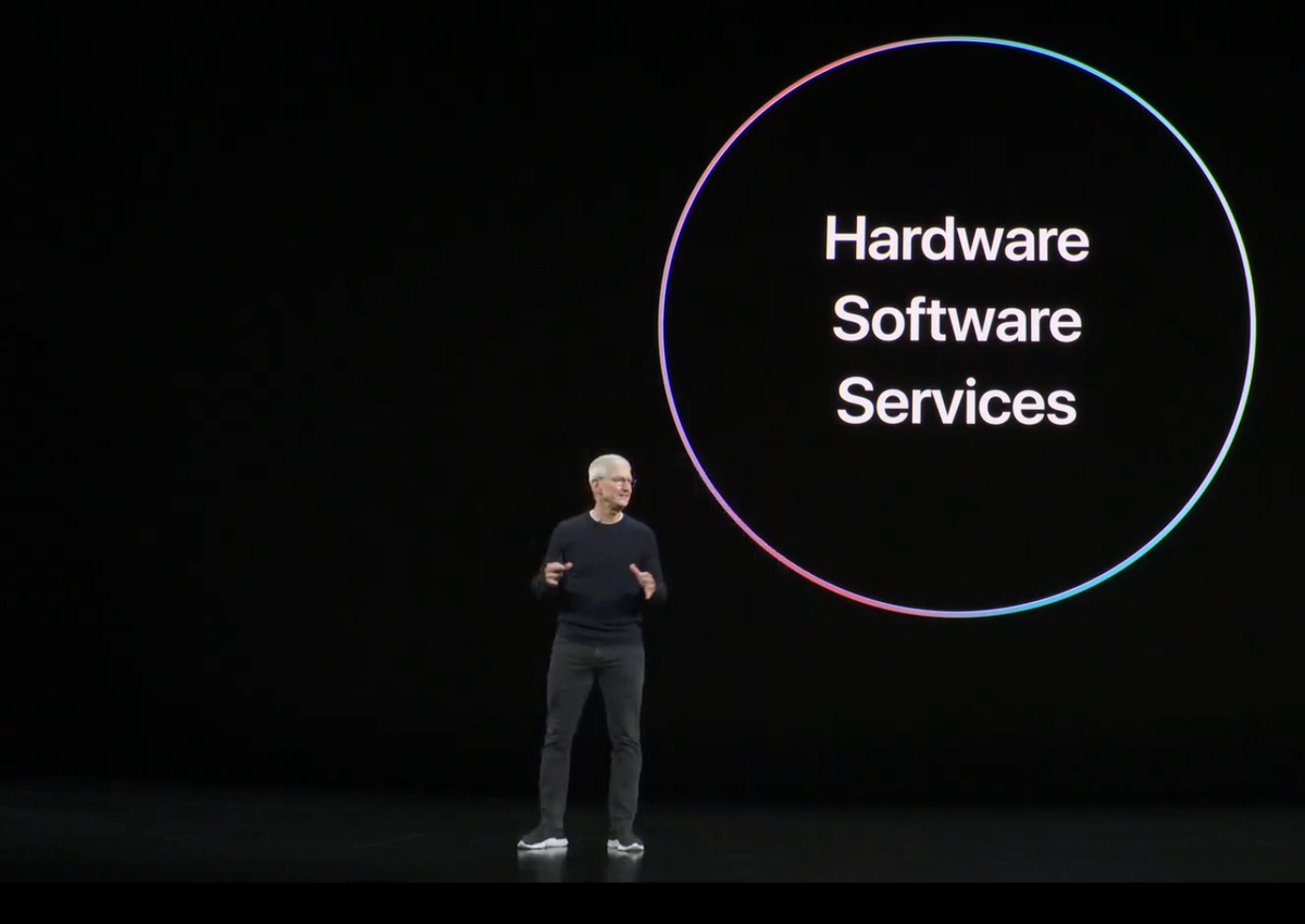 CEO Tim Cook führte durch das Programm.