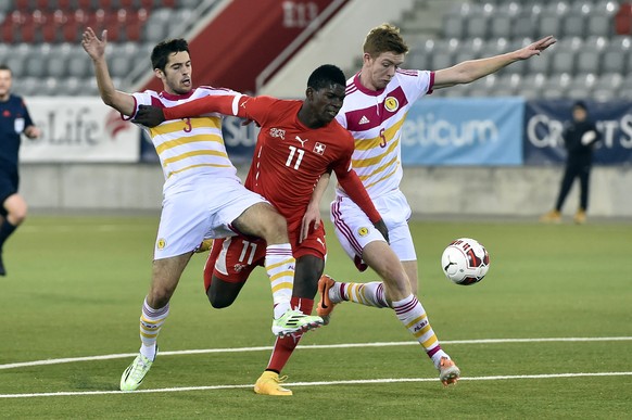 Embolo im U21-Testspiel gegen Schottland im November.