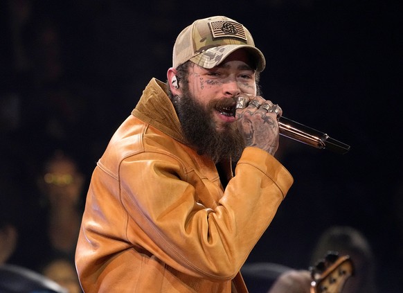 FILE - Post Malone performs a medley at the 57th Annual CMA Awards on Wednesday, Nov. 8, 2023, in Nashville, Tenn. (AP Photo/George Walker IV, File)
Post Malone