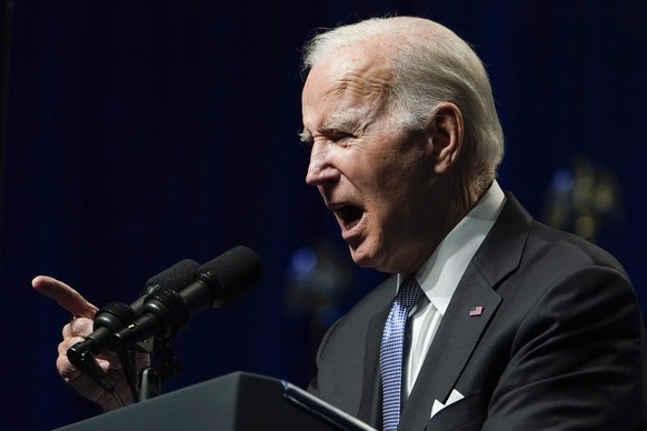 President Joe Biden speaks during the Pennsylvania Democratic Party&#039;s 3rd Annual Independence Dinner in Philadelphia, Friday, Oct. 28, 2022. (AP Photo/Manuel Balce Ceneta)
Joe Biden