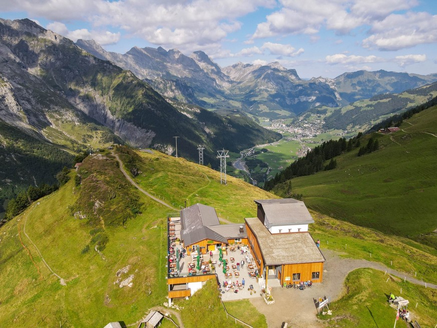 Fürenalp Engelberg Blick Richtung Engelberg