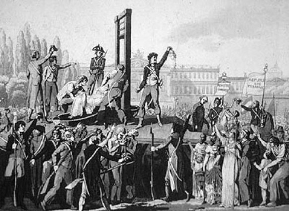 Die Hinrichtung de Gouges' am 3. November 1793.