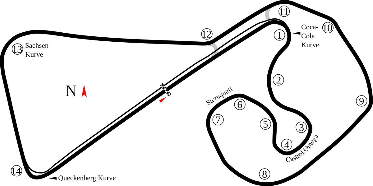 Der Sachsenring.