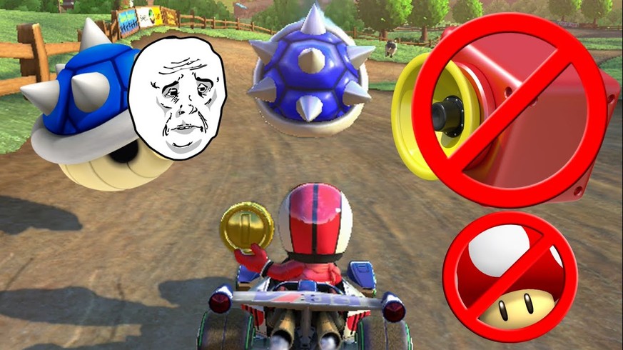 Mario Kart 8 Deluxe Blauen Panzer Abwehren