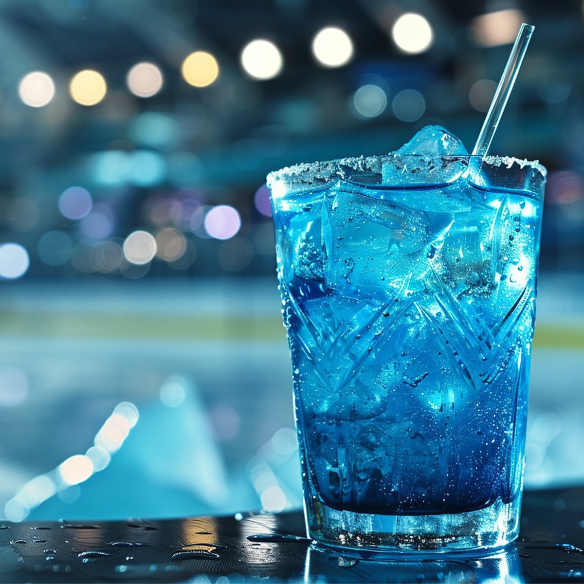 Eishockey Frozen Puck Drink midjourney KI-generiert