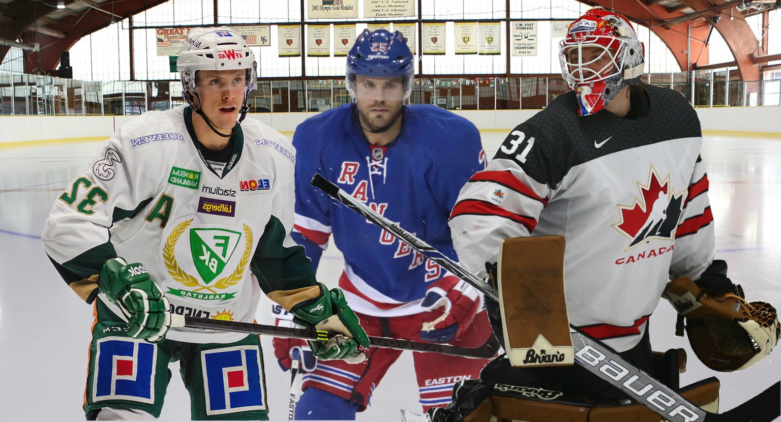 Wie schlagen sie sich in der National League? Die Neuzugänge Magnus Nygren, Viktor Stalberg und Barry Brust.