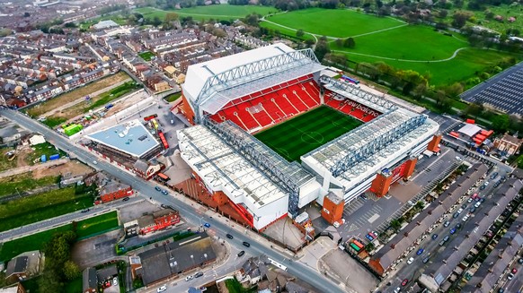 So sieht Anfield momentan aus der Vogelperspektive aus.