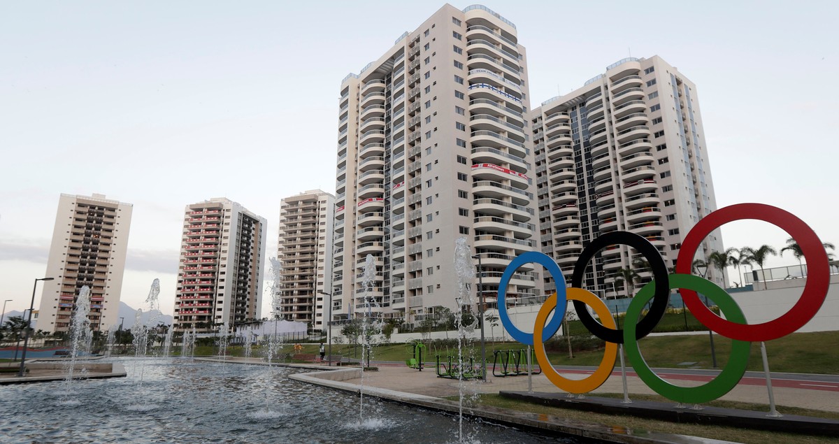 General view of athletes' accommodation can be seen during a guided tour for journalists to the 2016 Rio Olympics Village in Rio de Janeiro, Brazil, July 23, 2016. REUTERS/Ricardo Moraes