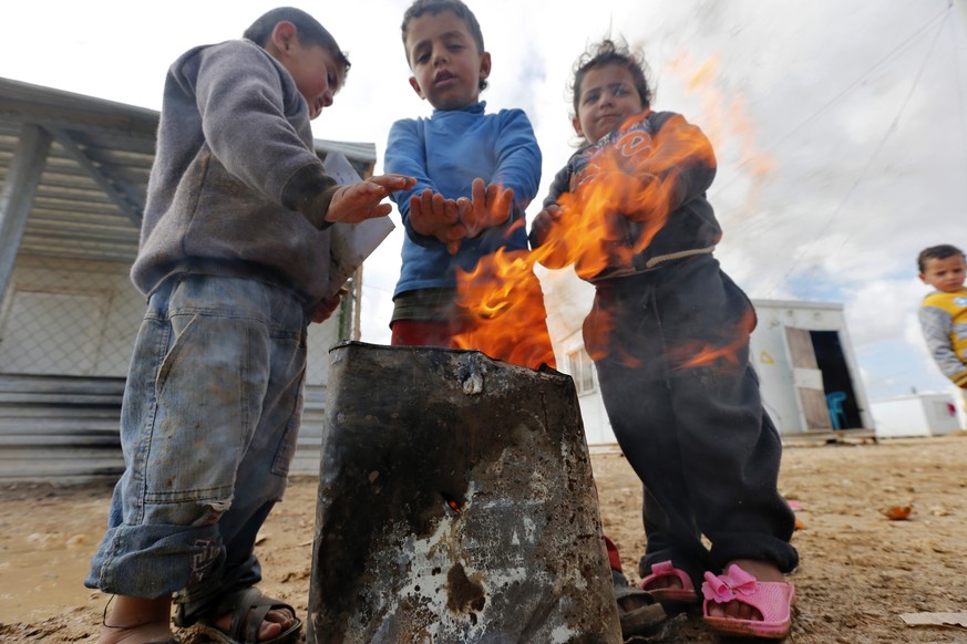 Kinder im jordanischen Flüchtlingslager Saatari.