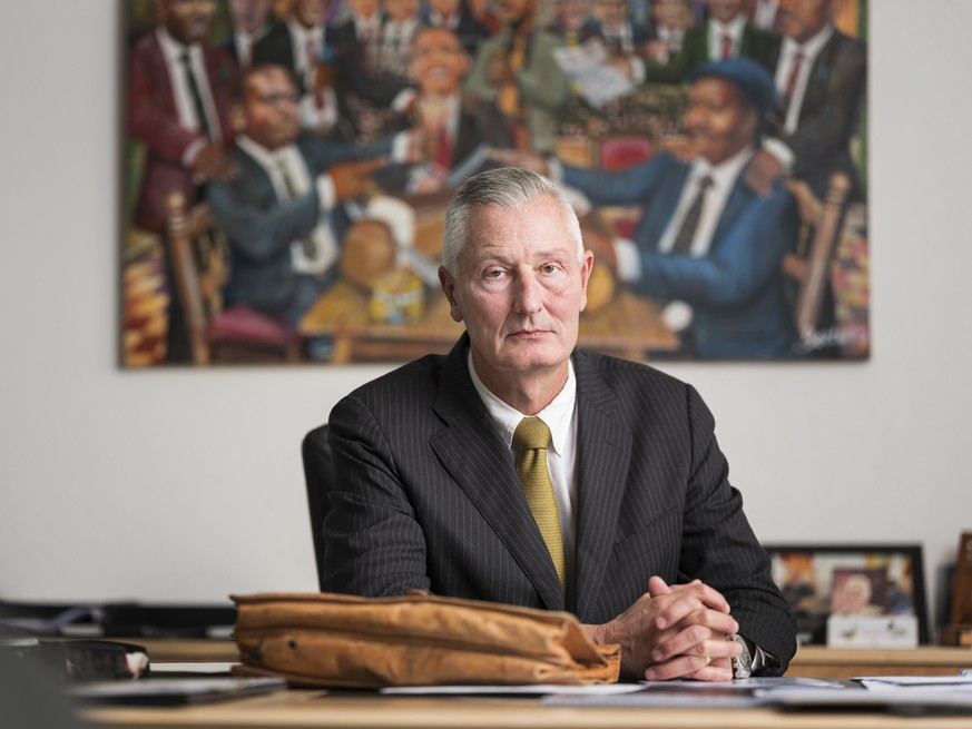 Jacques Pitteloud, Swiss ambassador to the United States, poses for a photograph at the Directorate for Resources, DR, of the Federal Department of Foreign Affairs, FDFA, in Bern, Switzerland, on Janu ...