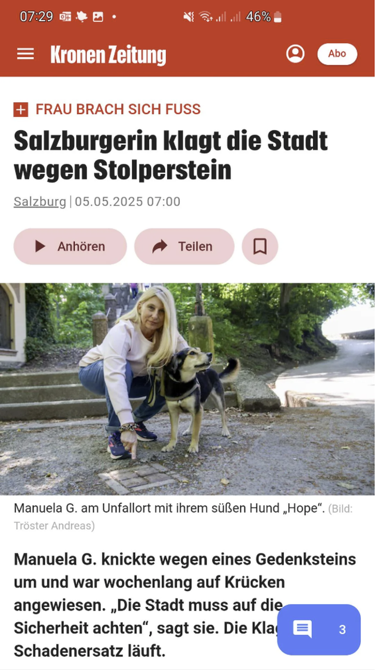 Rentner zeigen auf Dinge