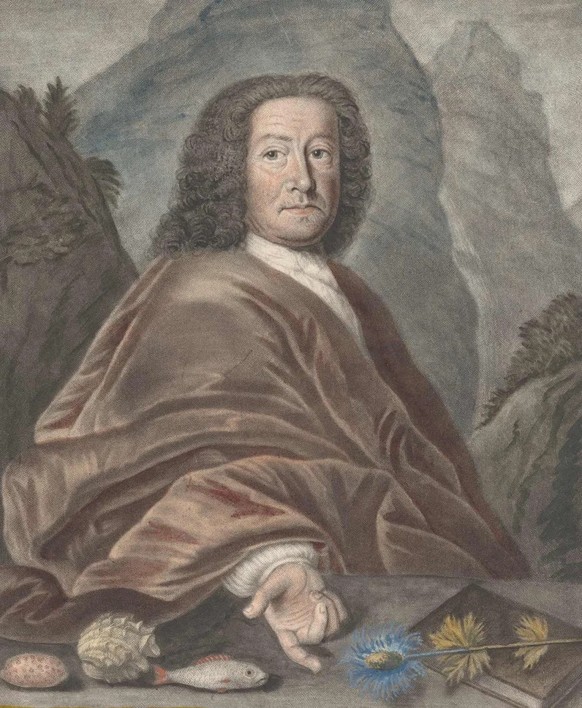 Porträt von Johann Jakob Scheuchzer. Druckgrafik, um 1731.
https://www.e-rara.ch/zuz/content/titleinfo/26583079